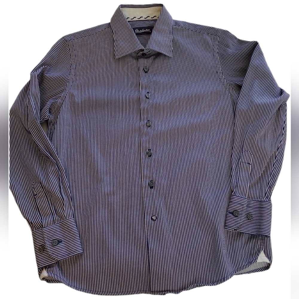 Robert Graham Kids Striped Long Sleeve Button Down Shirt Size S